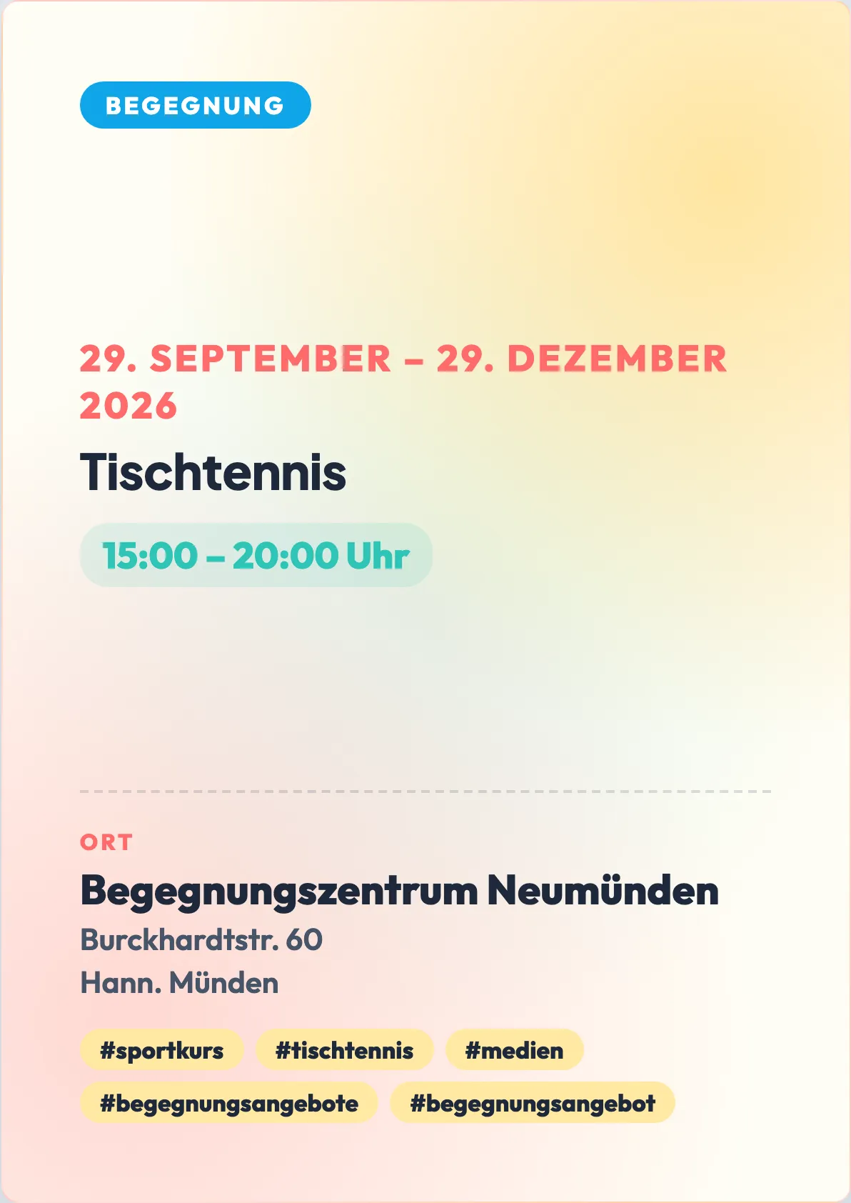 Veranstaltungsflyer