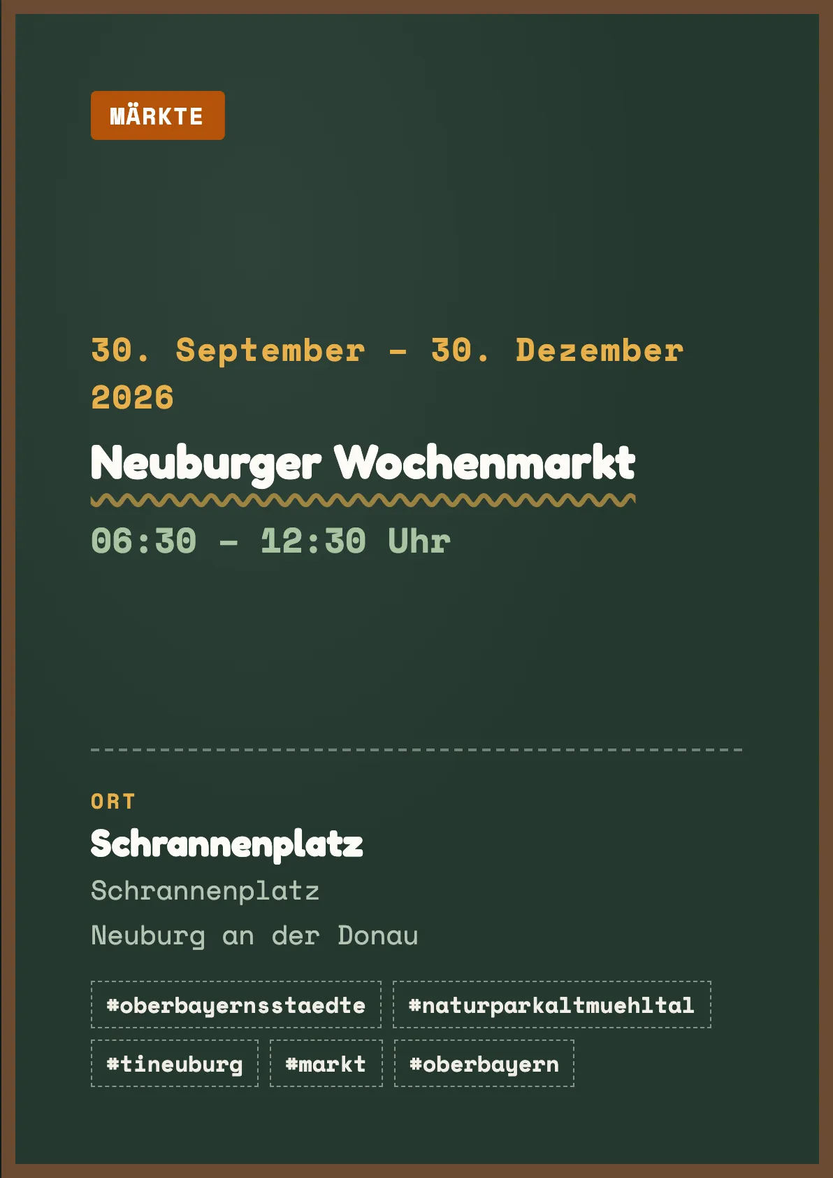Veranstaltungsflyer