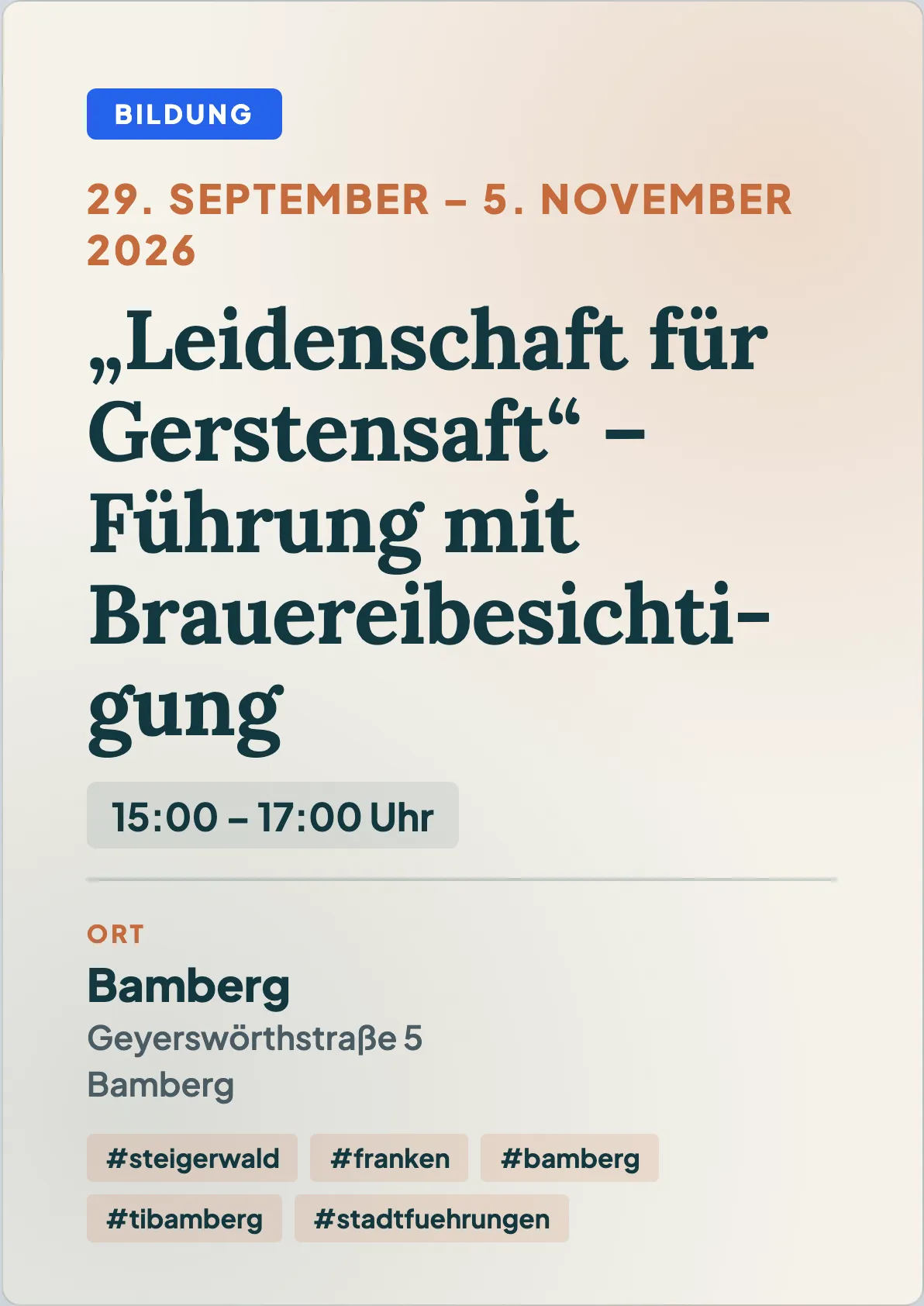 Veranstaltungsflyer