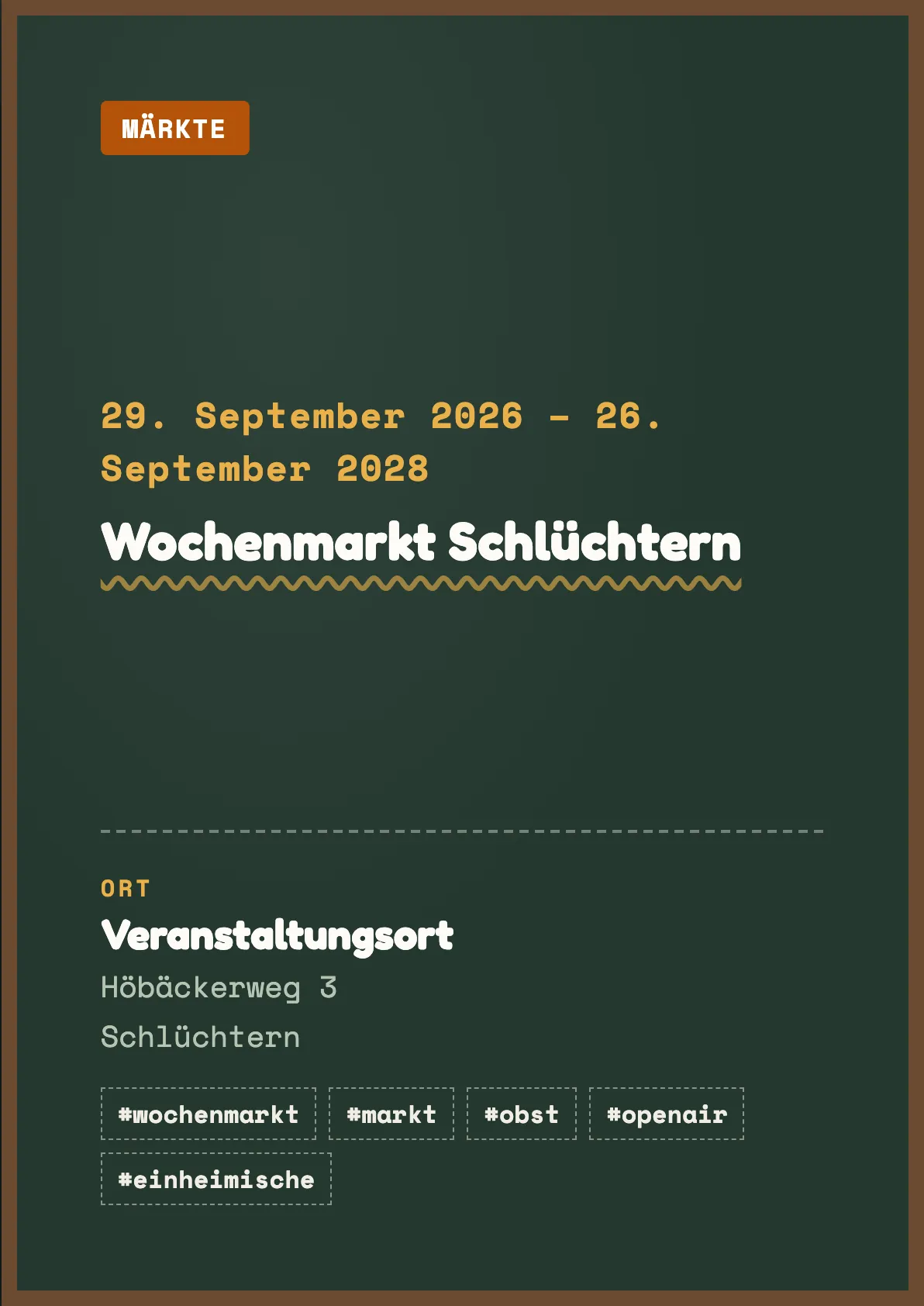Veranstaltungsflyer