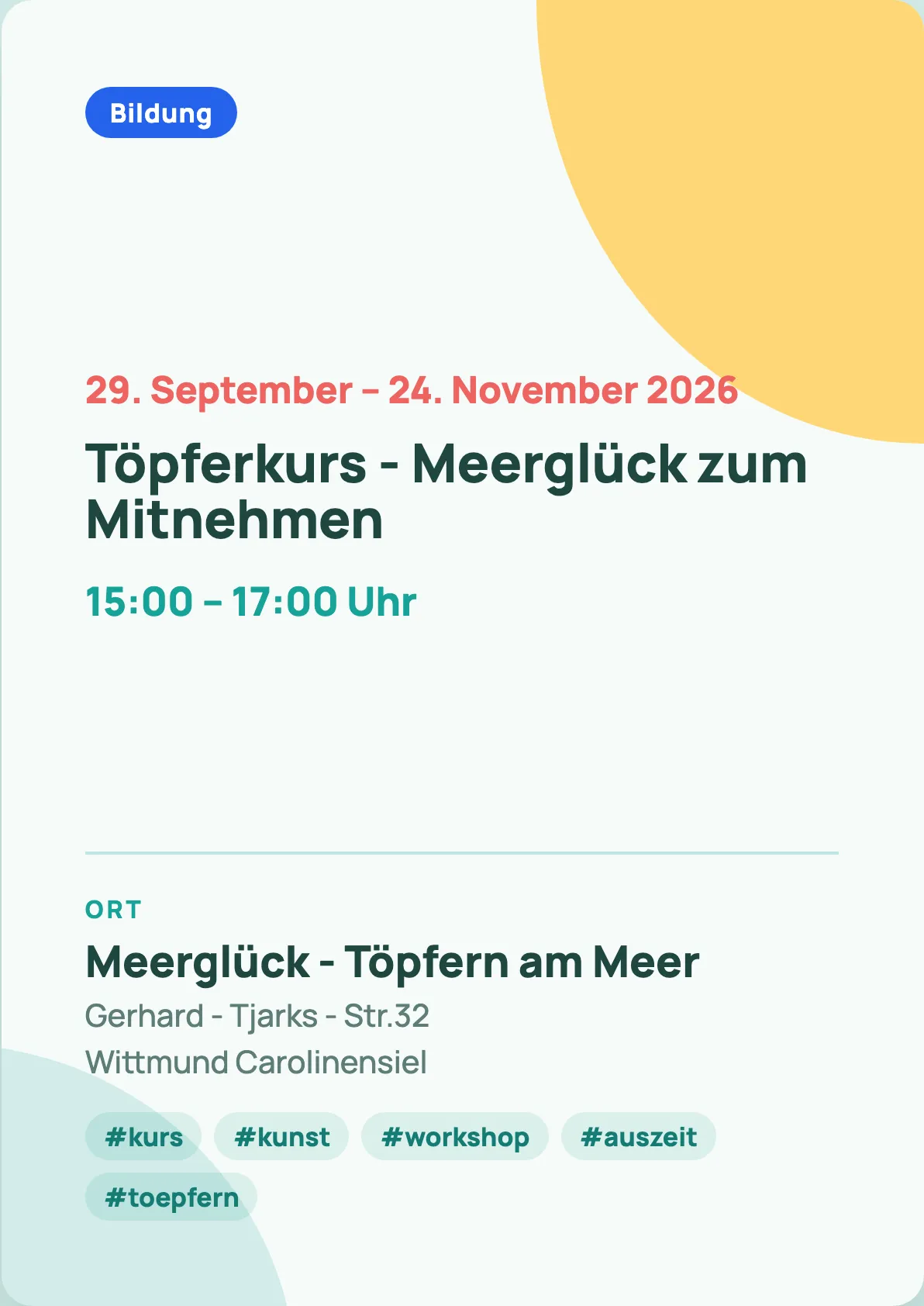 Veranstaltungsflyer
