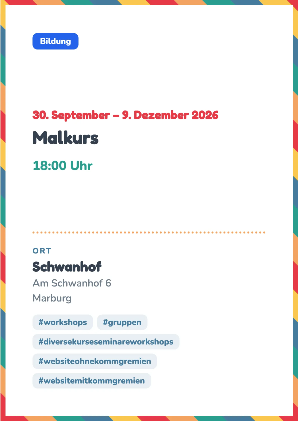 Veranstaltungsflyer