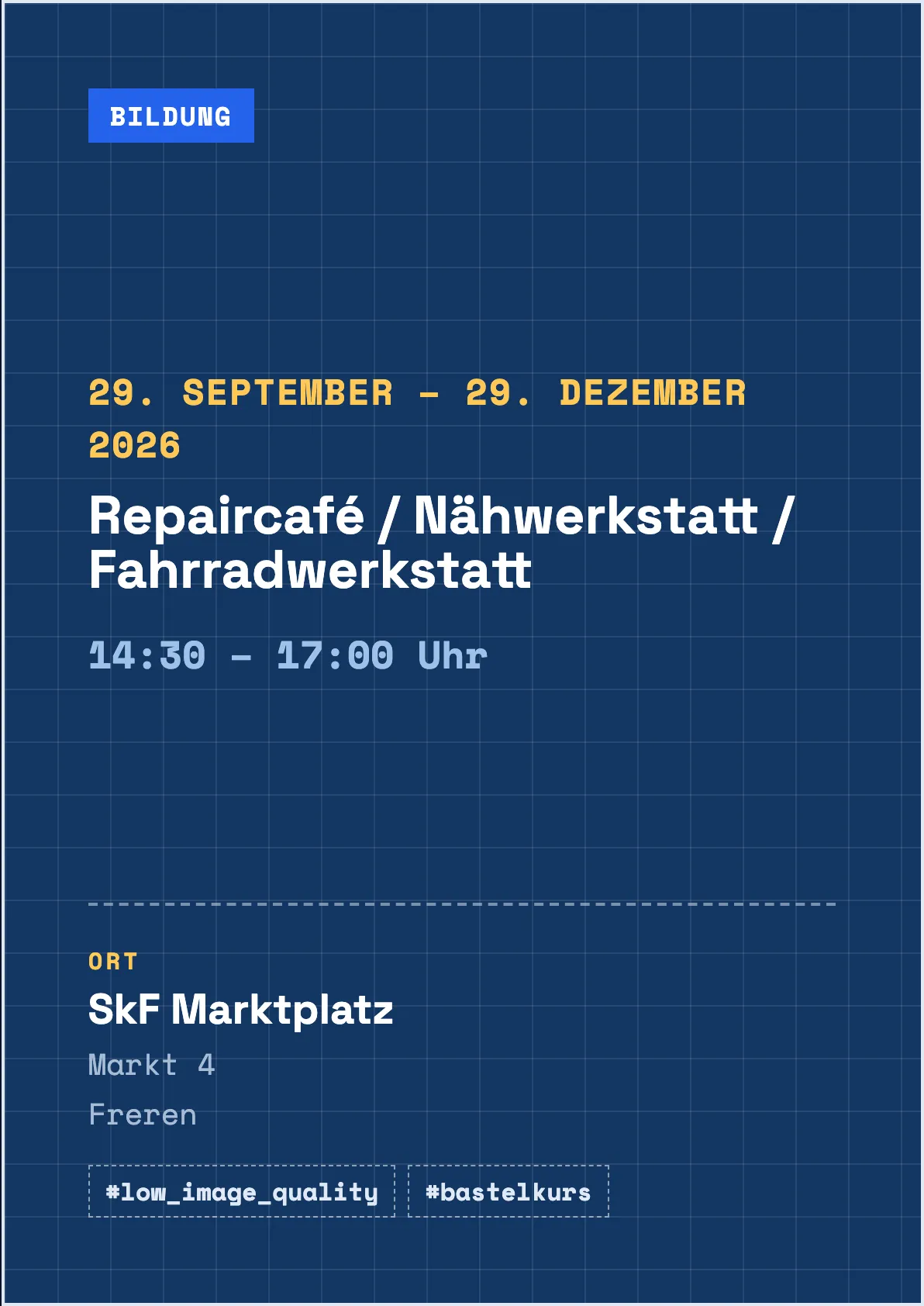 Veranstaltungsflyer