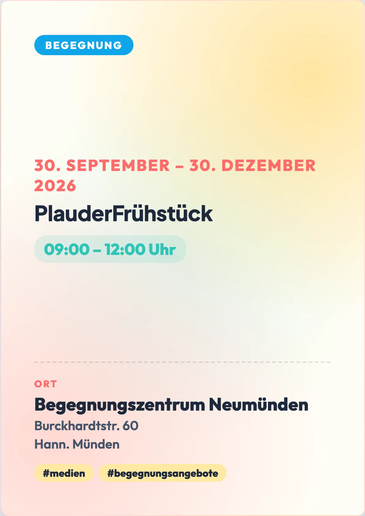 Veranstaltungsflyer