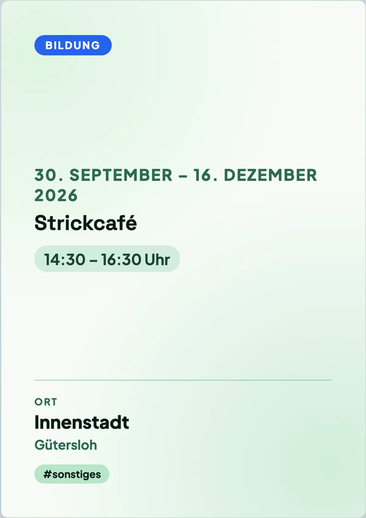 Veranstaltungsflyer