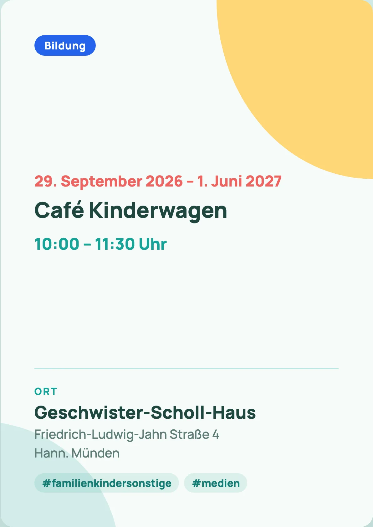 Veranstaltungsflyer