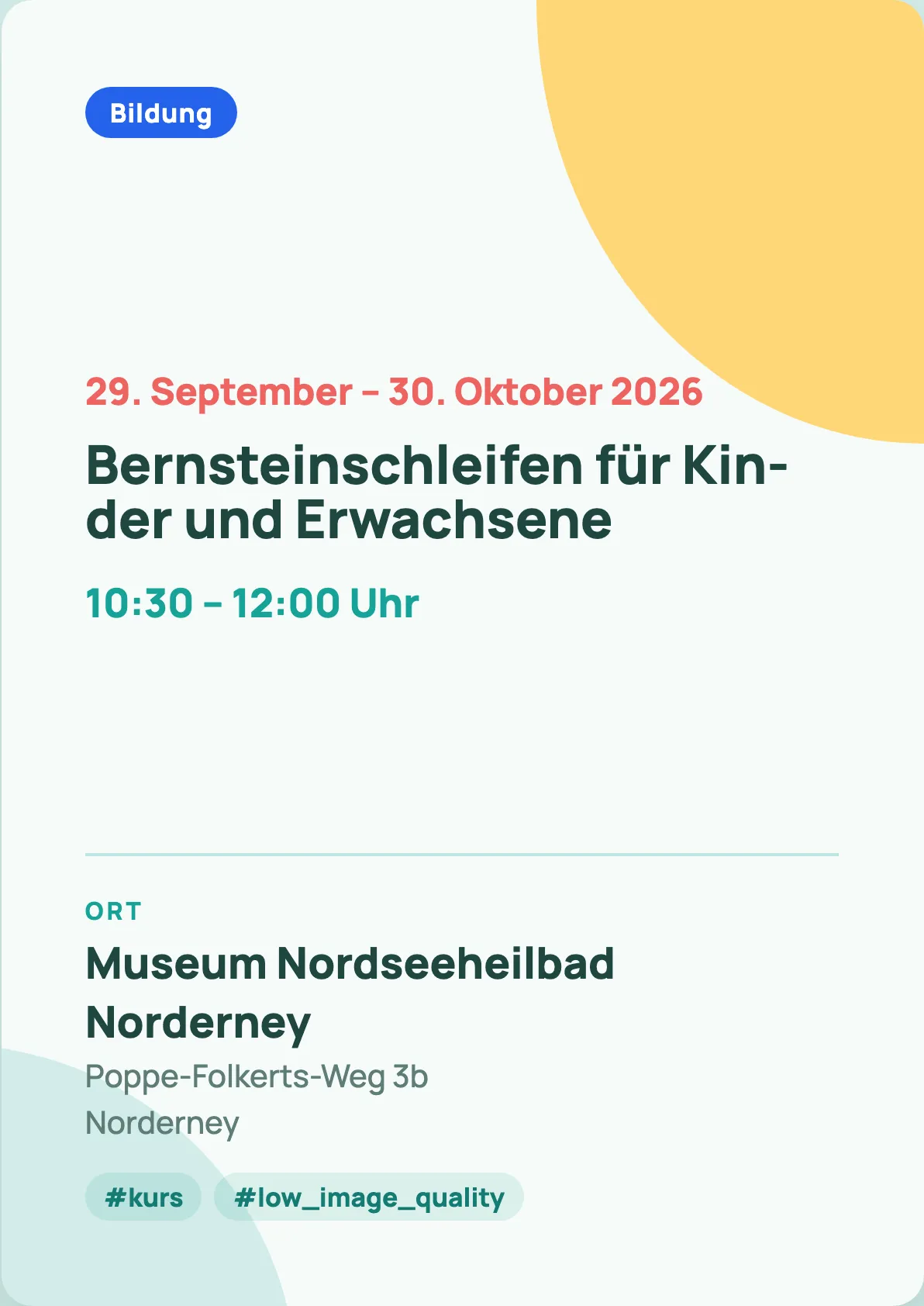 Veranstaltungsflyer