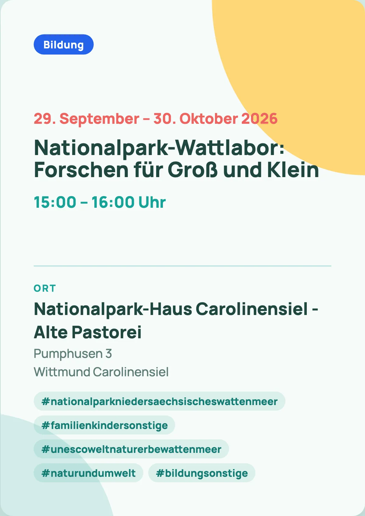 Veranstaltungsflyer