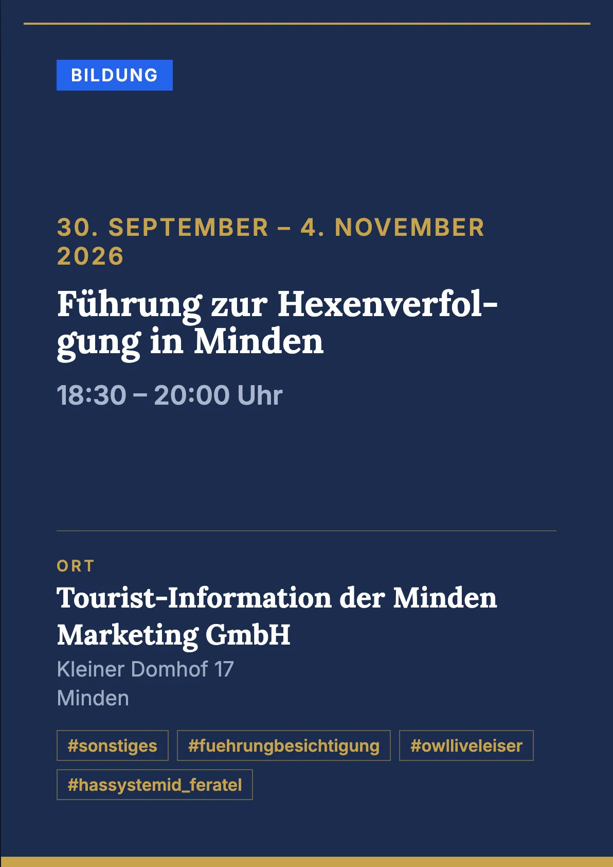 Veranstaltungsflyer