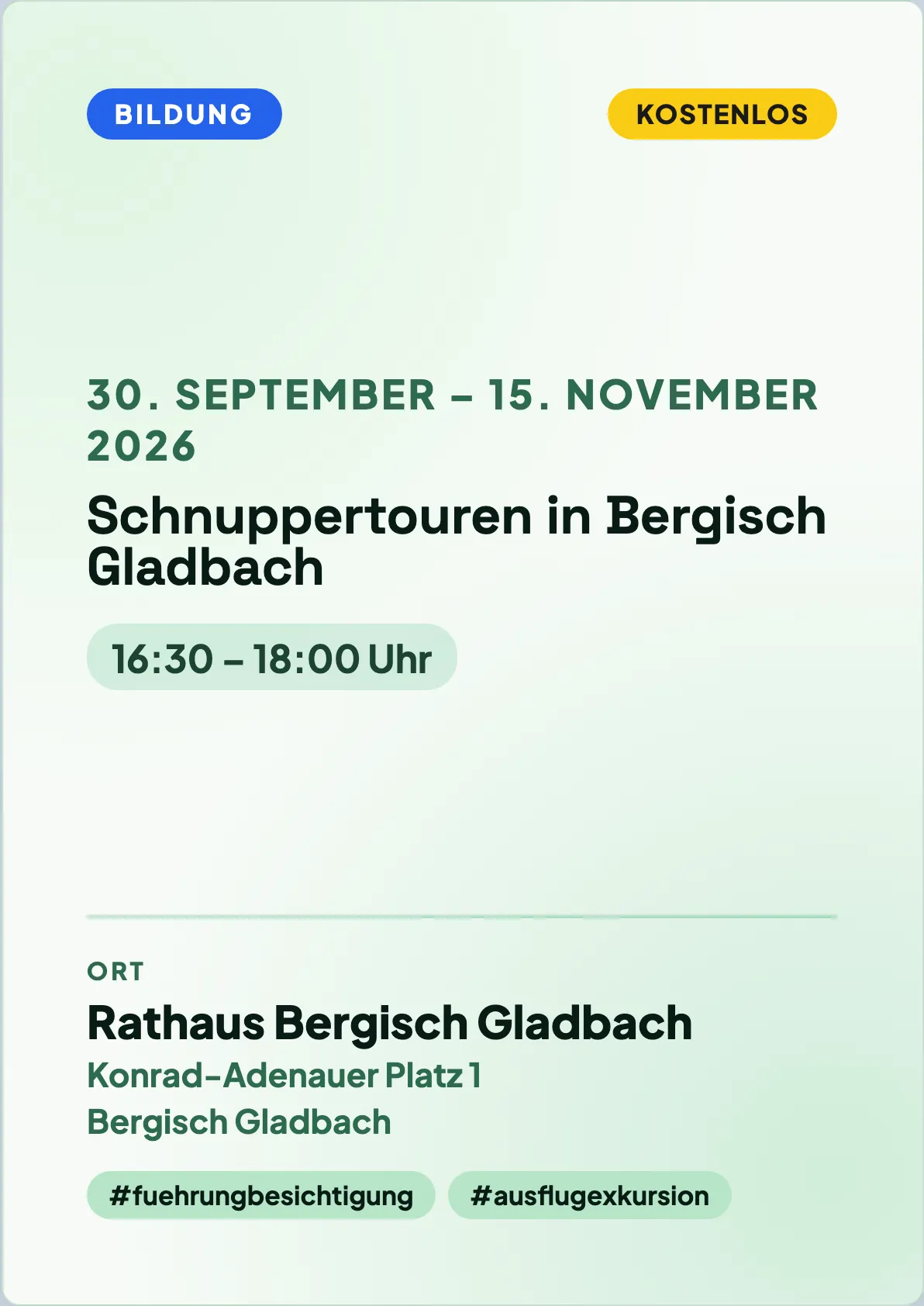 Veranstaltungsflyer