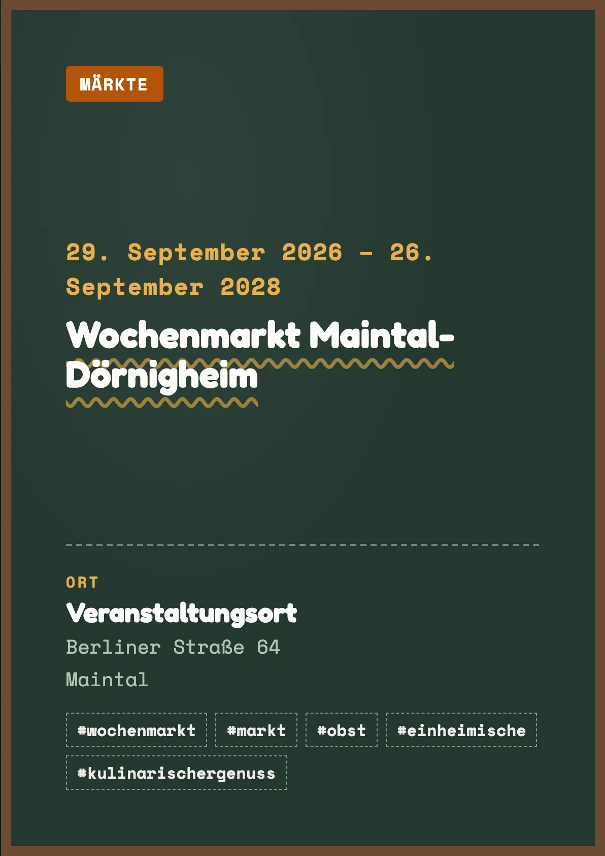 Veranstaltungsflyer