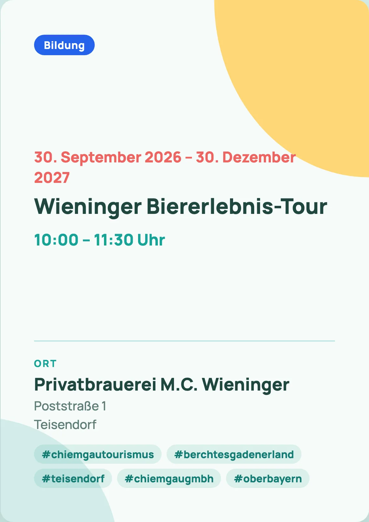 Veranstaltungsflyer