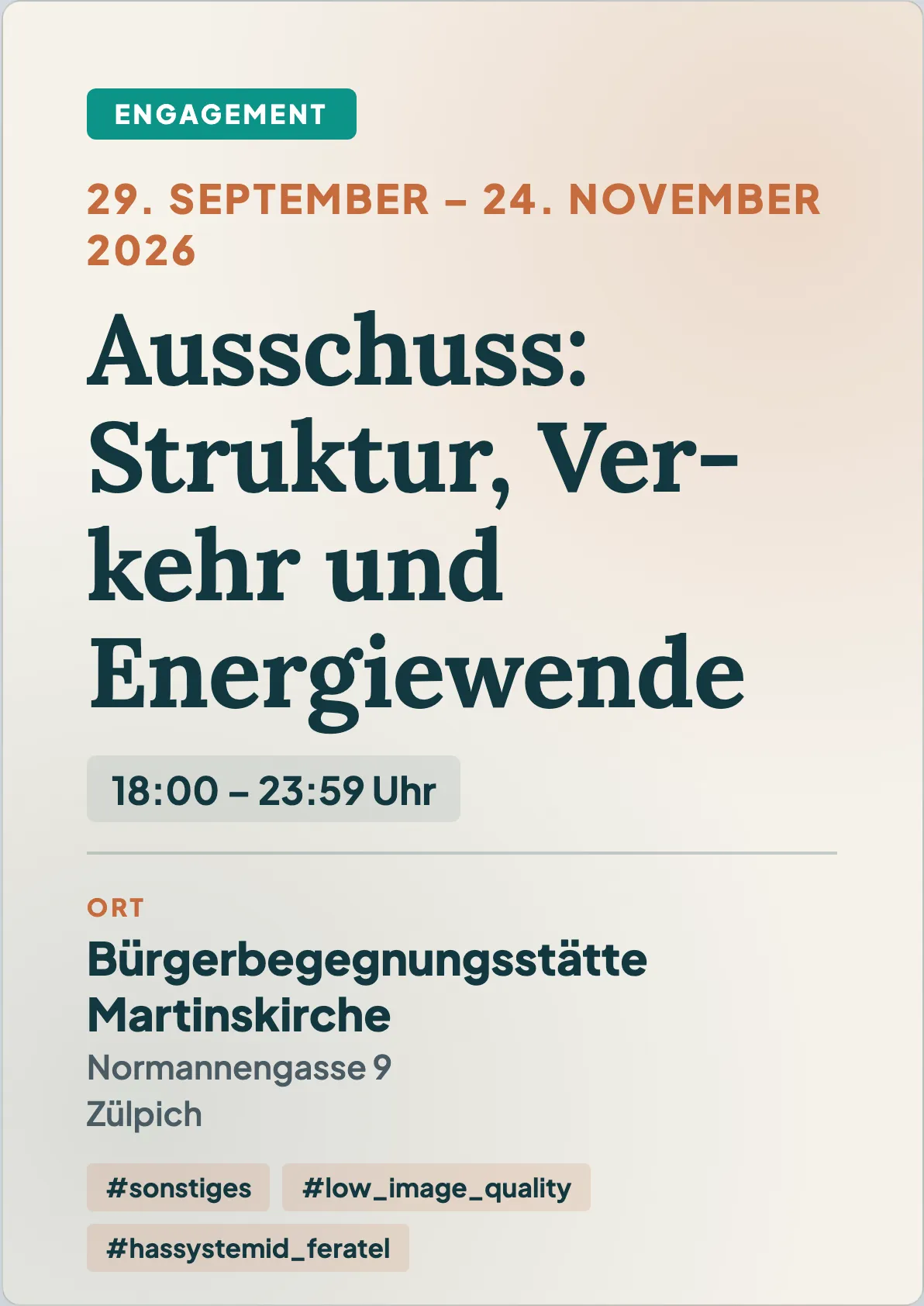 Veranstaltungsflyer