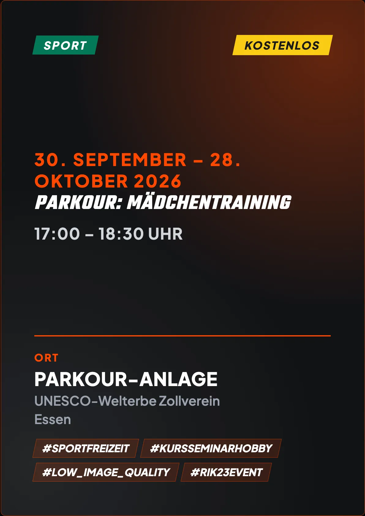 Veranstaltungsflyer