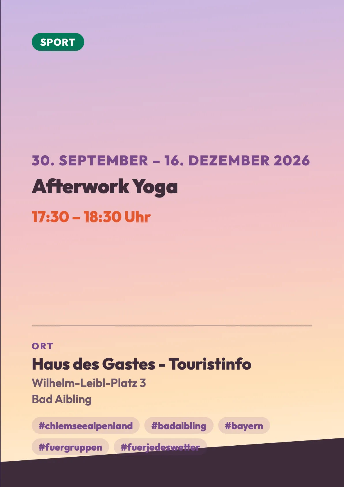 Veranstaltungsflyer