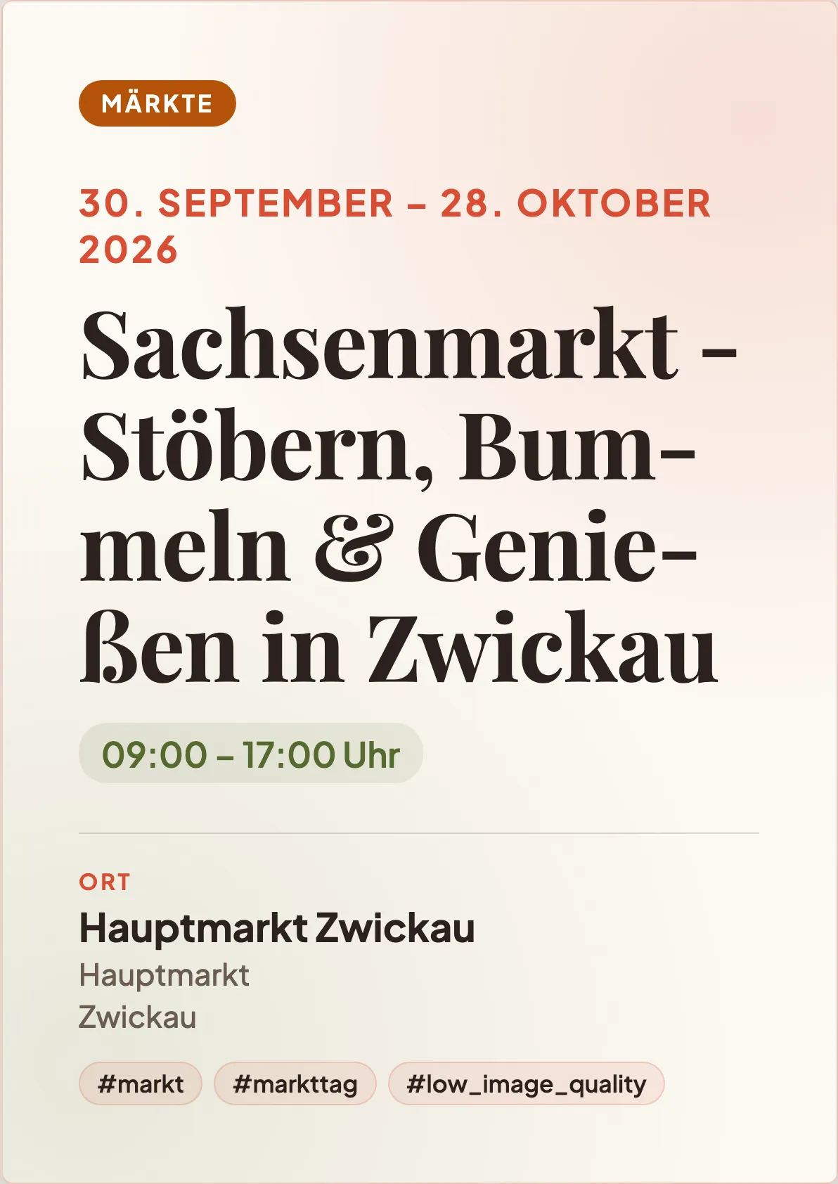 Veranstaltungsflyer