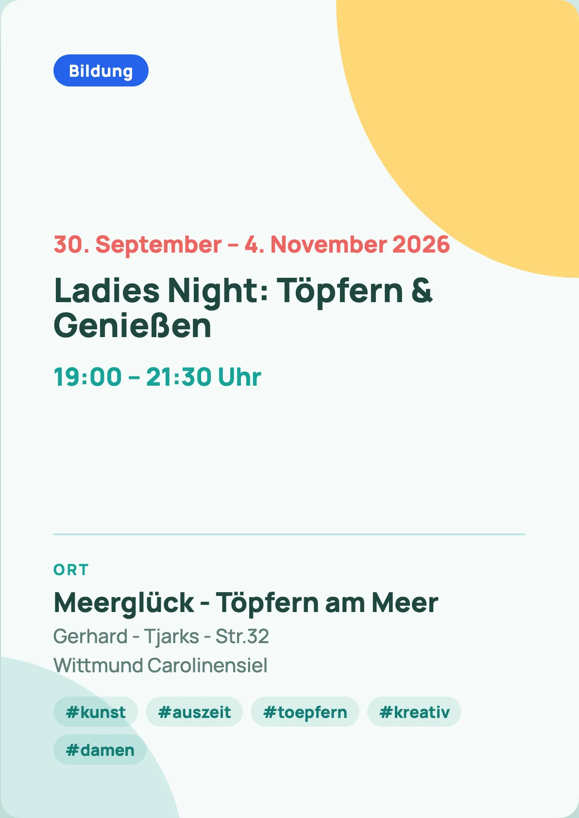 Veranstaltungsflyer