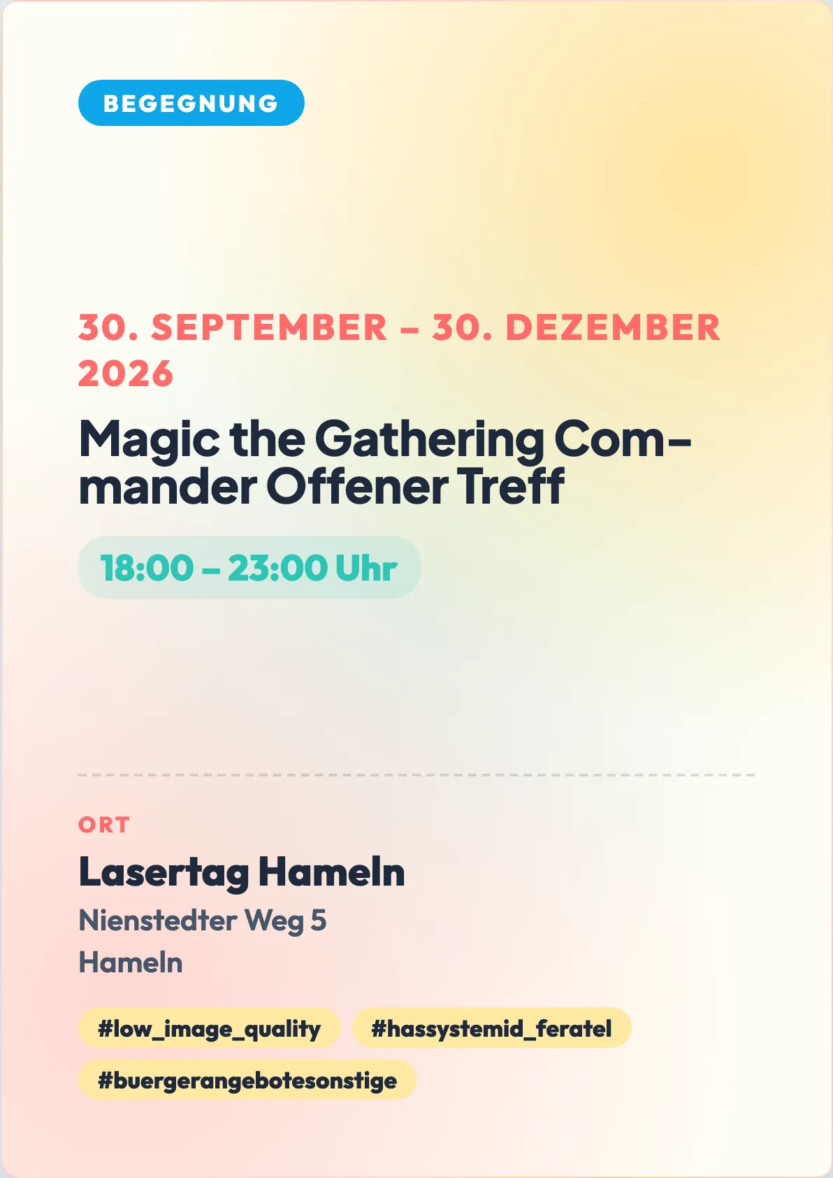 Veranstaltungsflyer