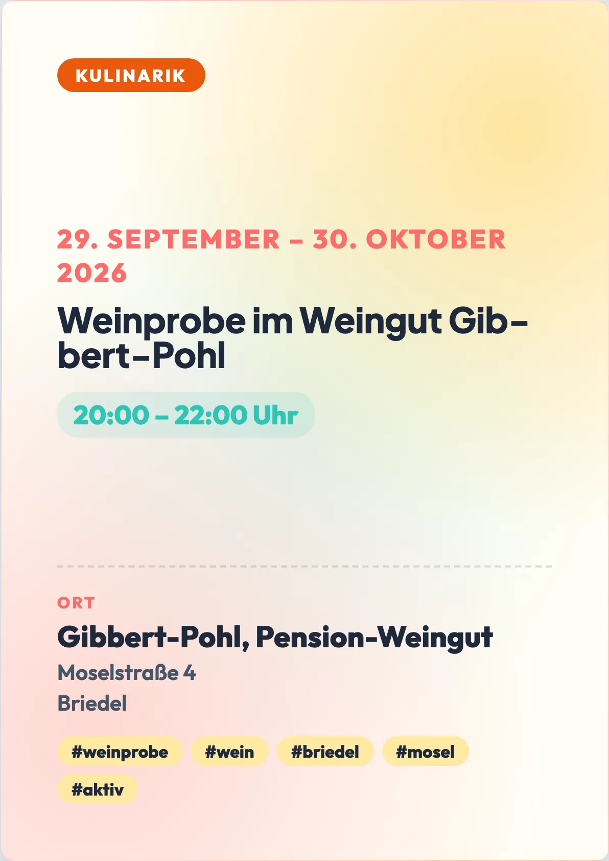 Veranstaltungsflyer
