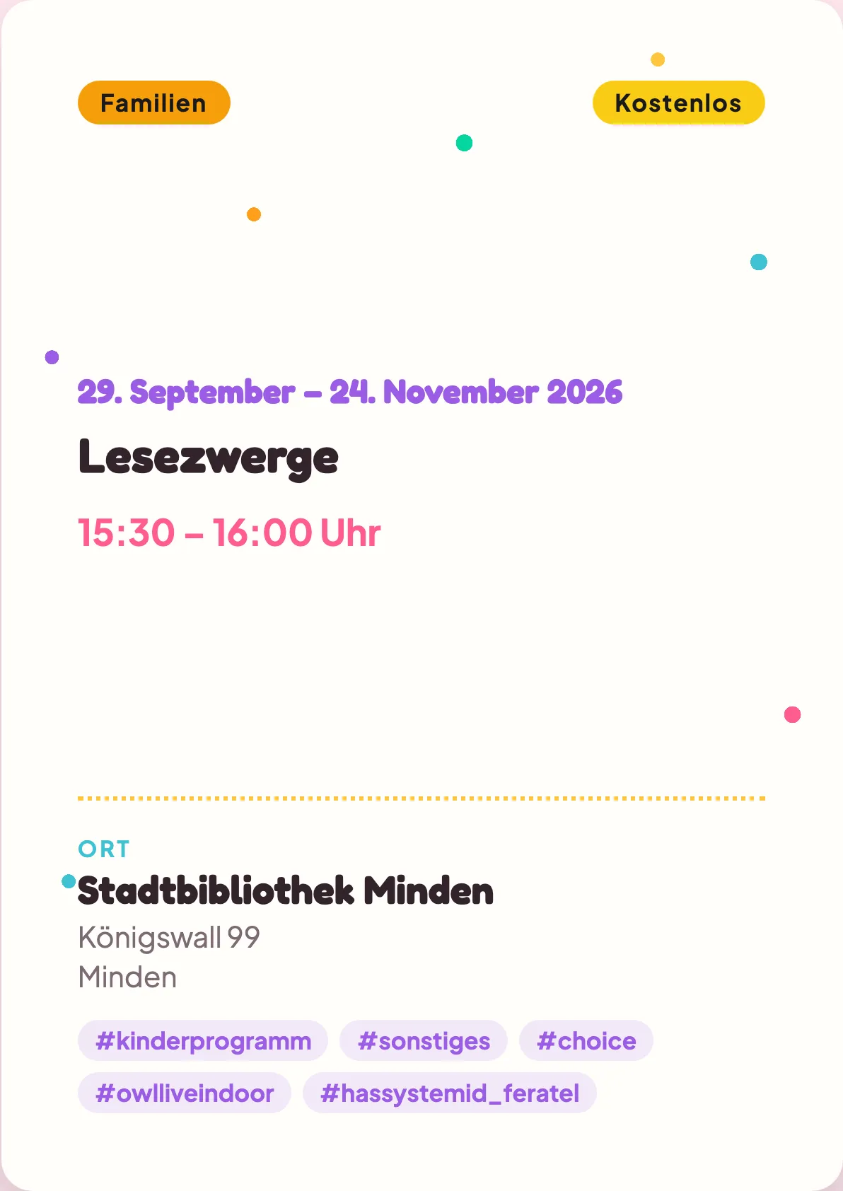 Veranstaltungsflyer