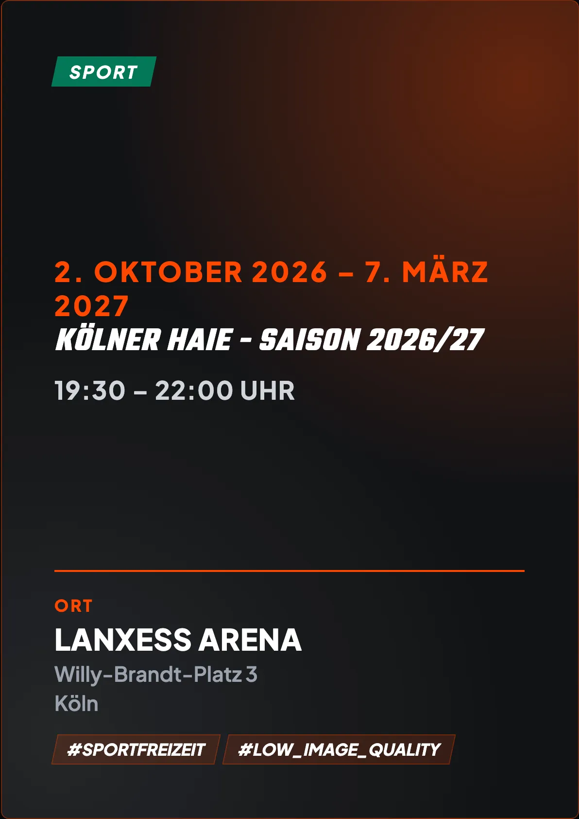 Veranstaltungsflyer