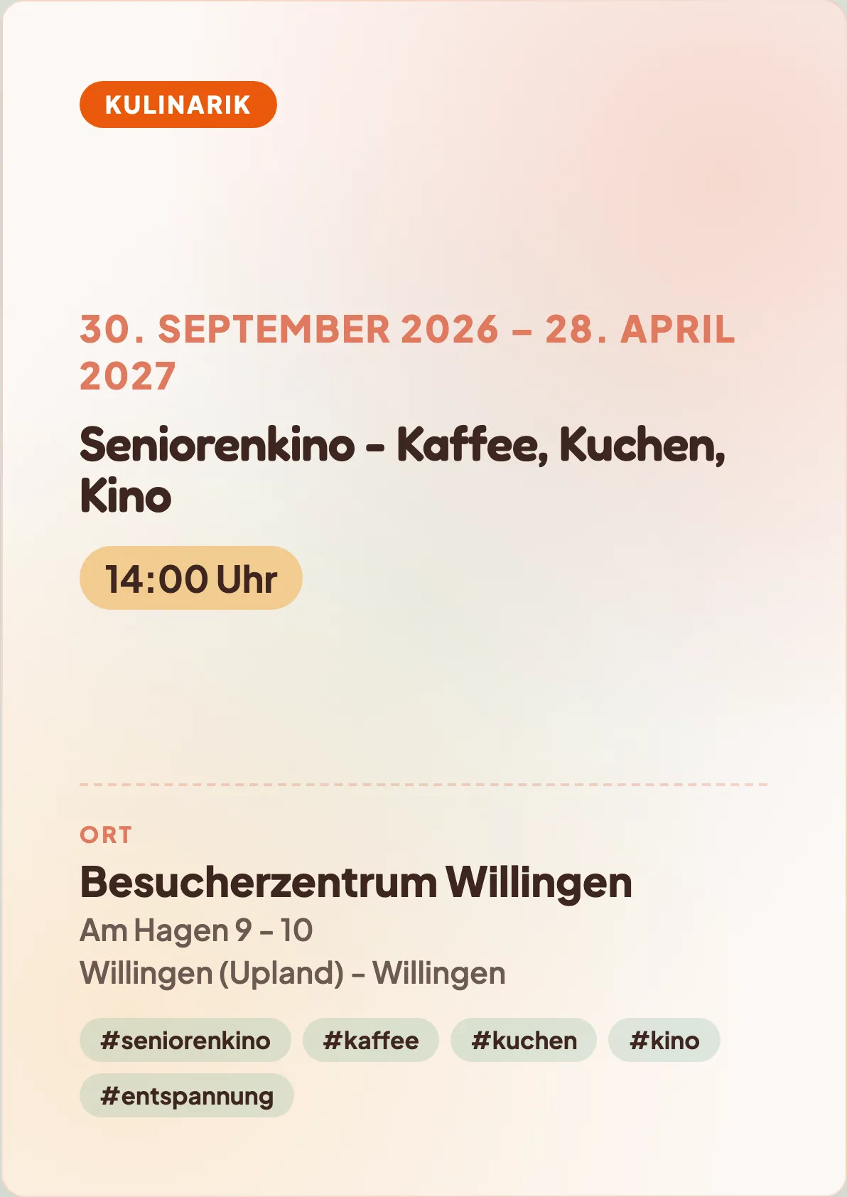 Veranstaltungsflyer