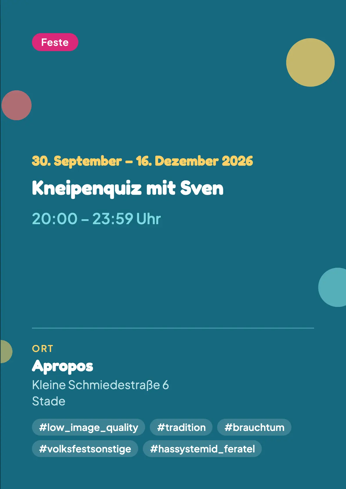 Veranstaltungsflyer