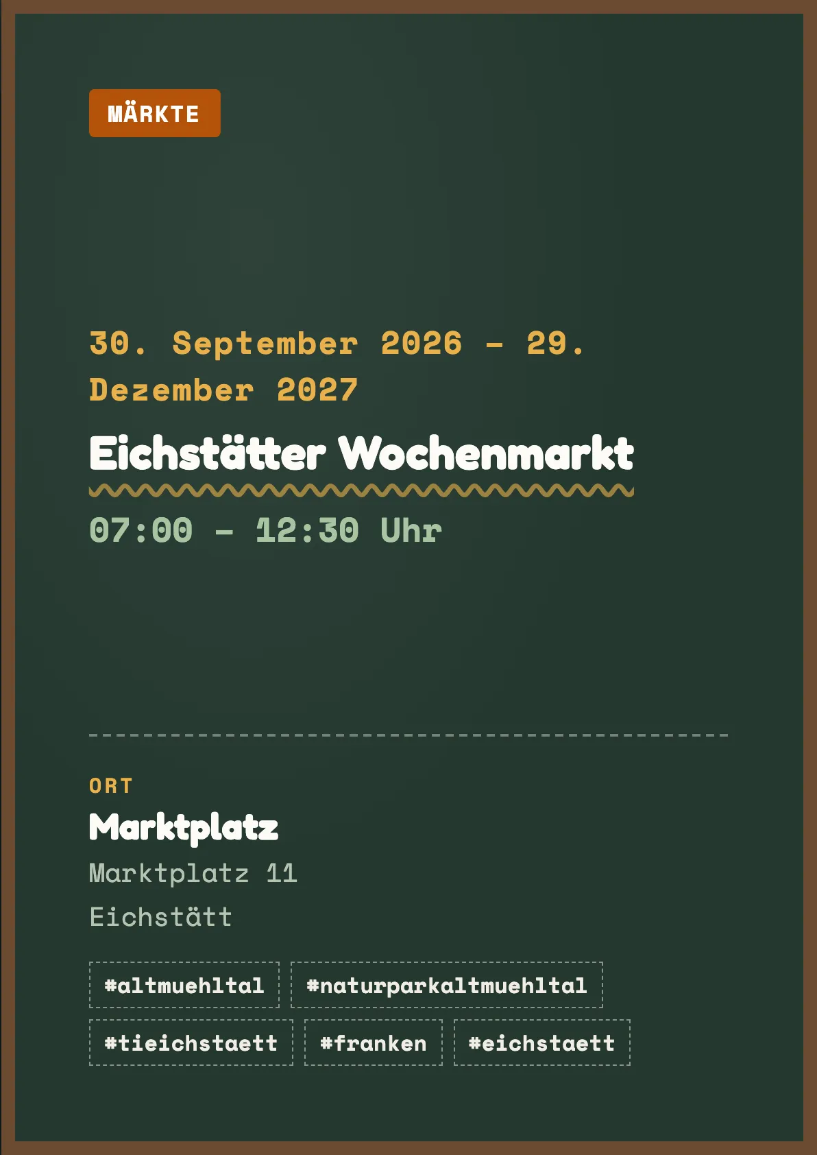 Veranstaltungsflyer