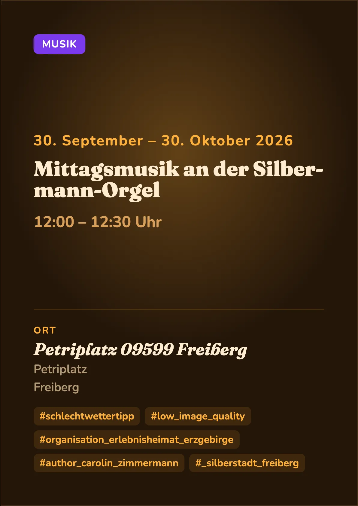 Veranstaltungsflyer