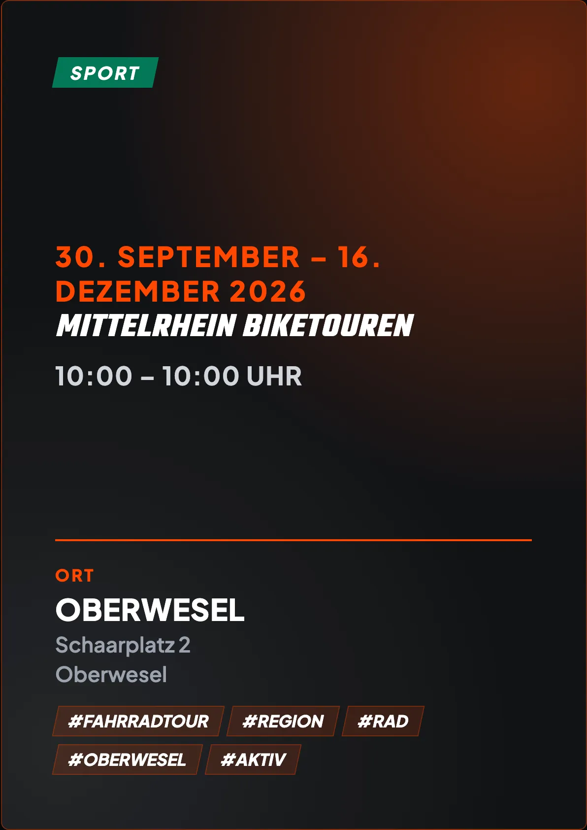 Veranstaltungsflyer