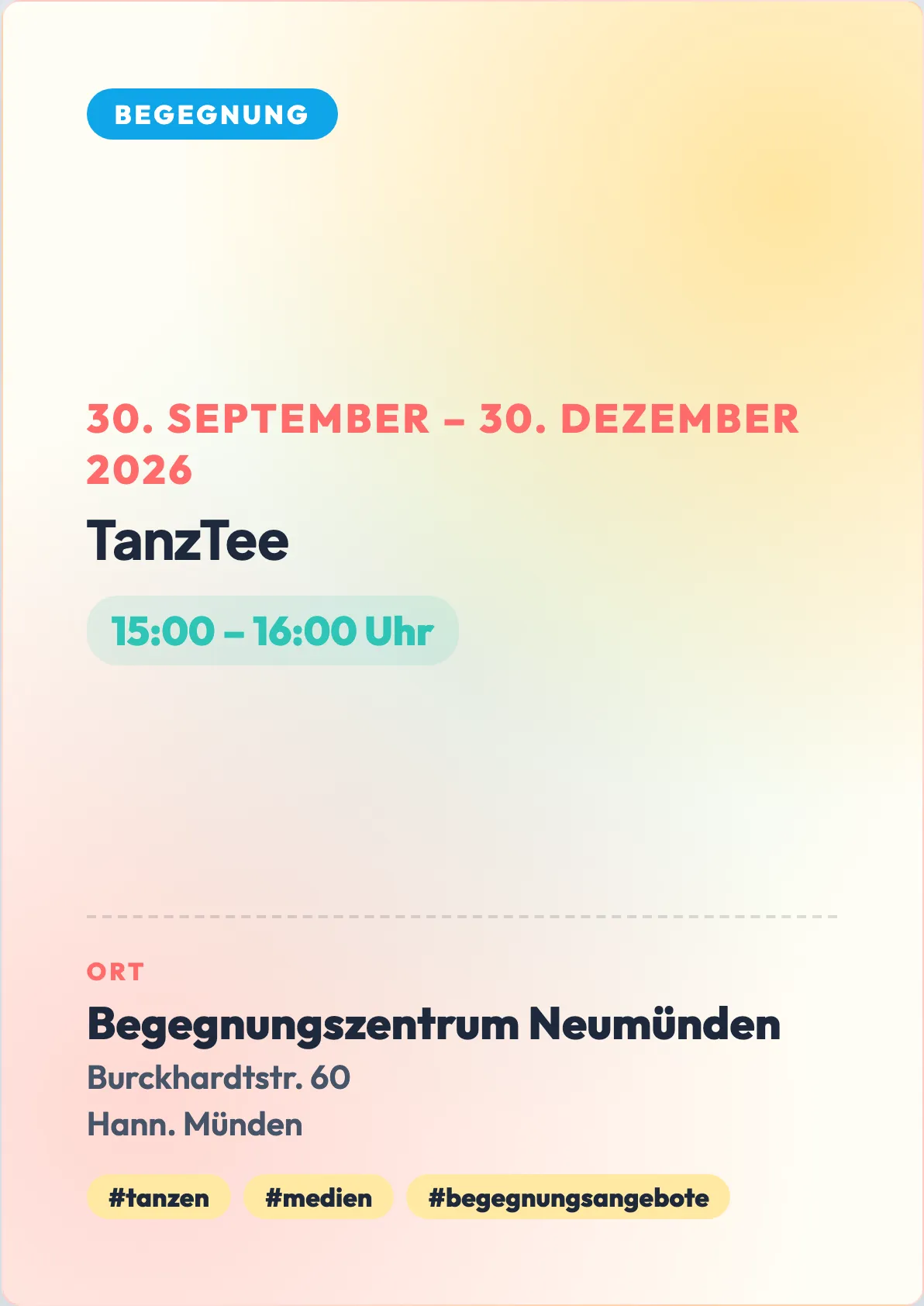 Veranstaltungsflyer