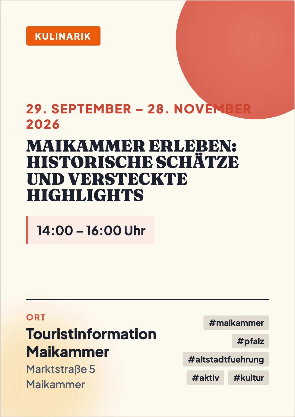Veranstaltungsflyer