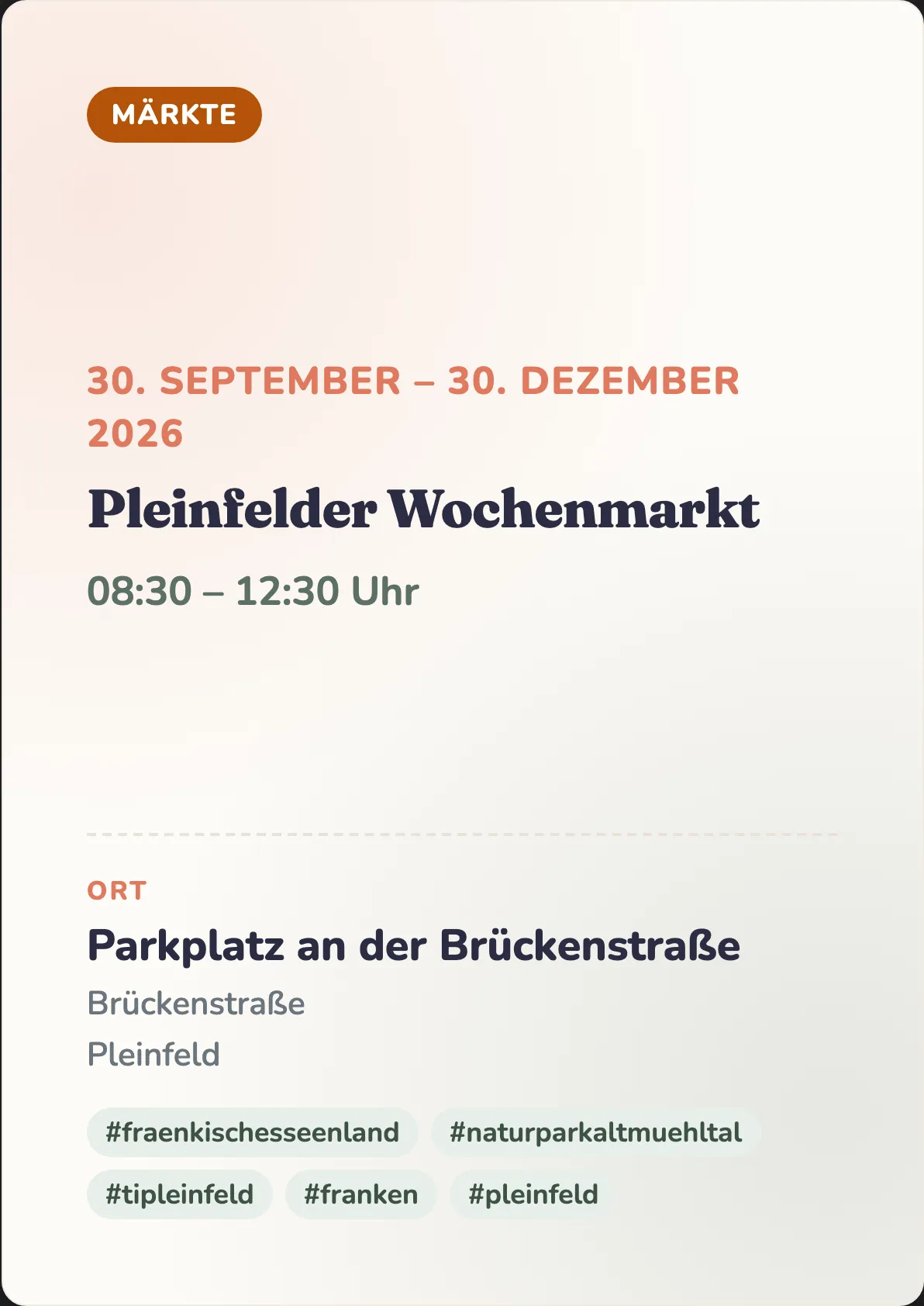 Veranstaltungsflyer