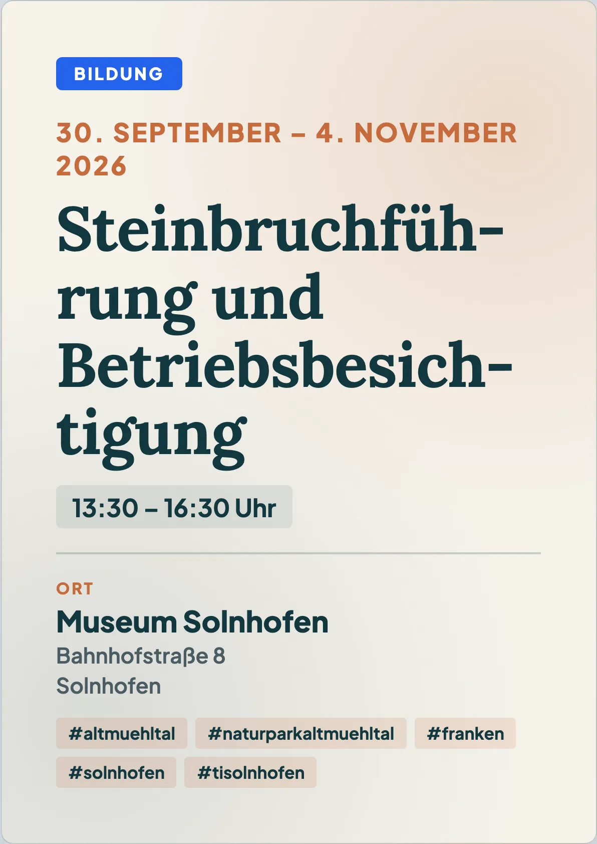 Veranstaltungsflyer