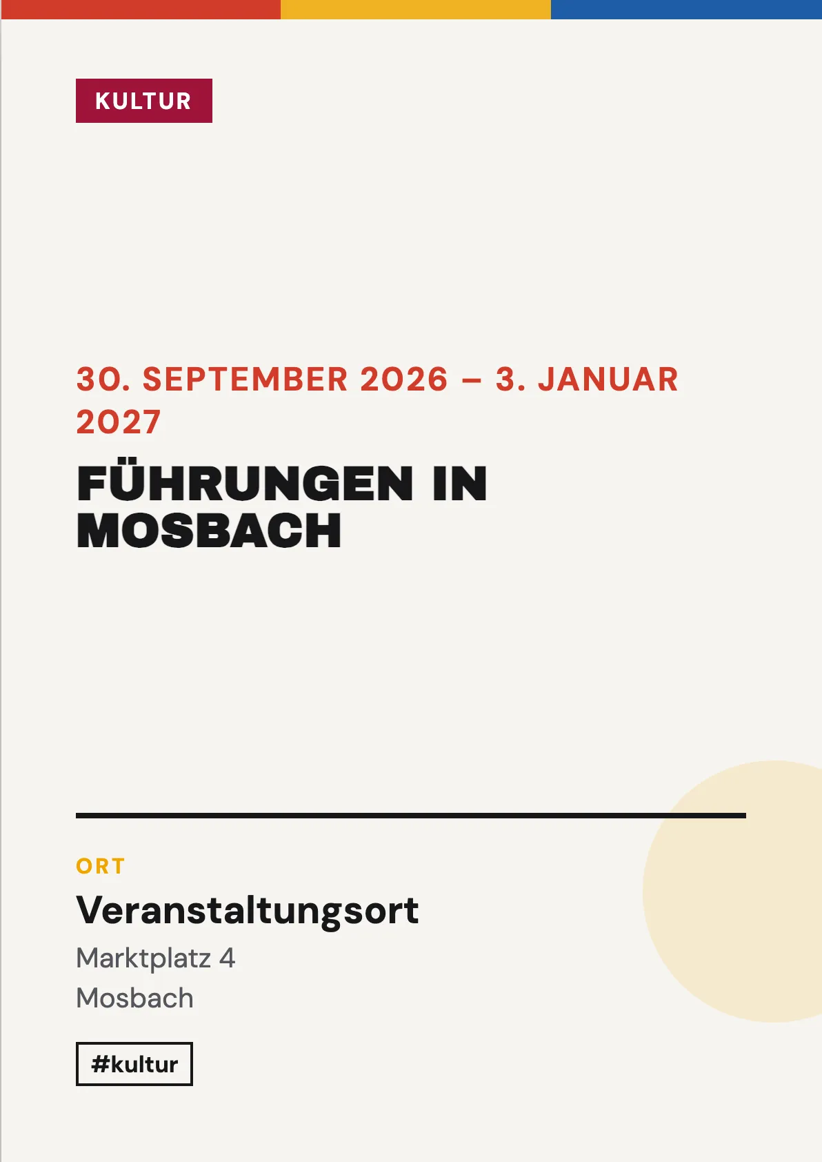 Veranstaltungsflyer