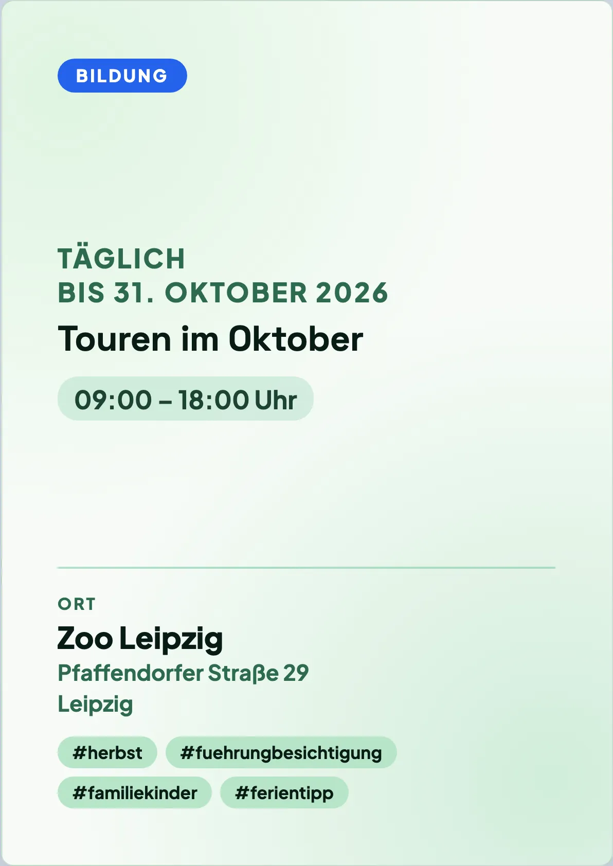 Veranstaltungsflyer