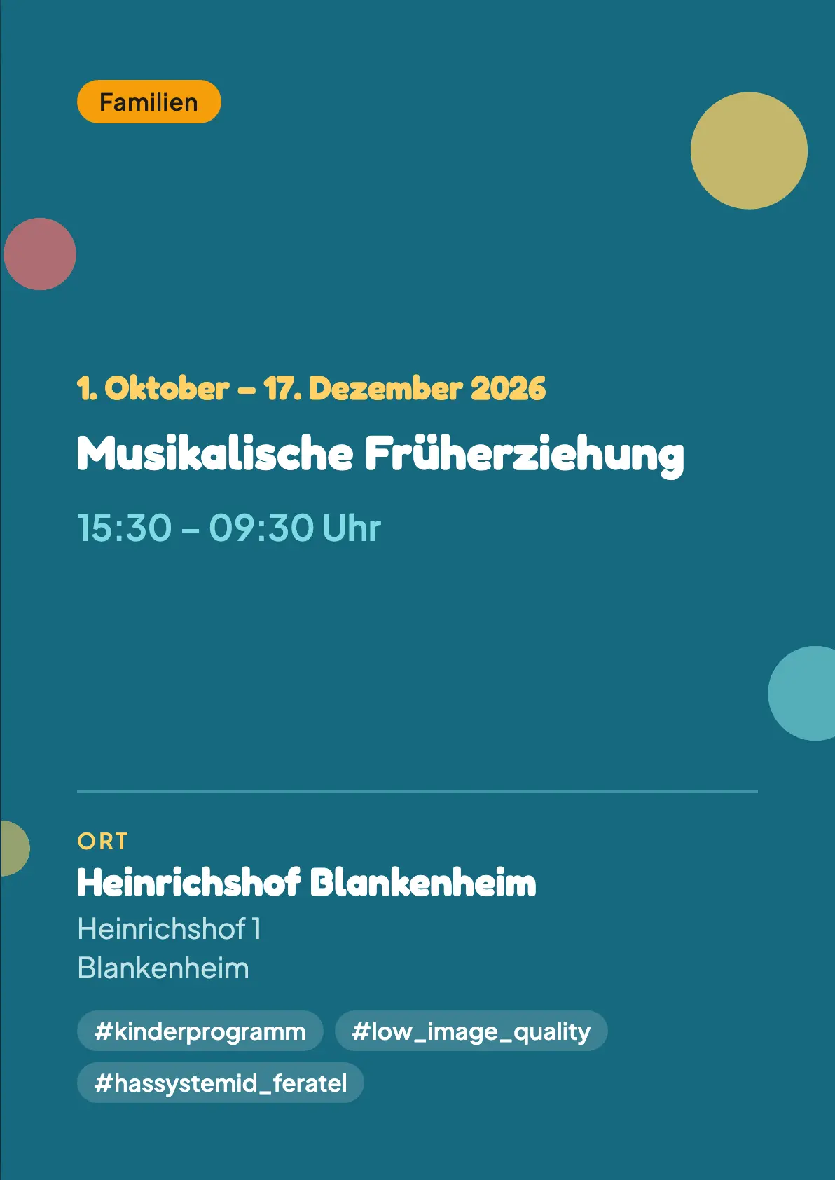 Veranstaltungsflyer