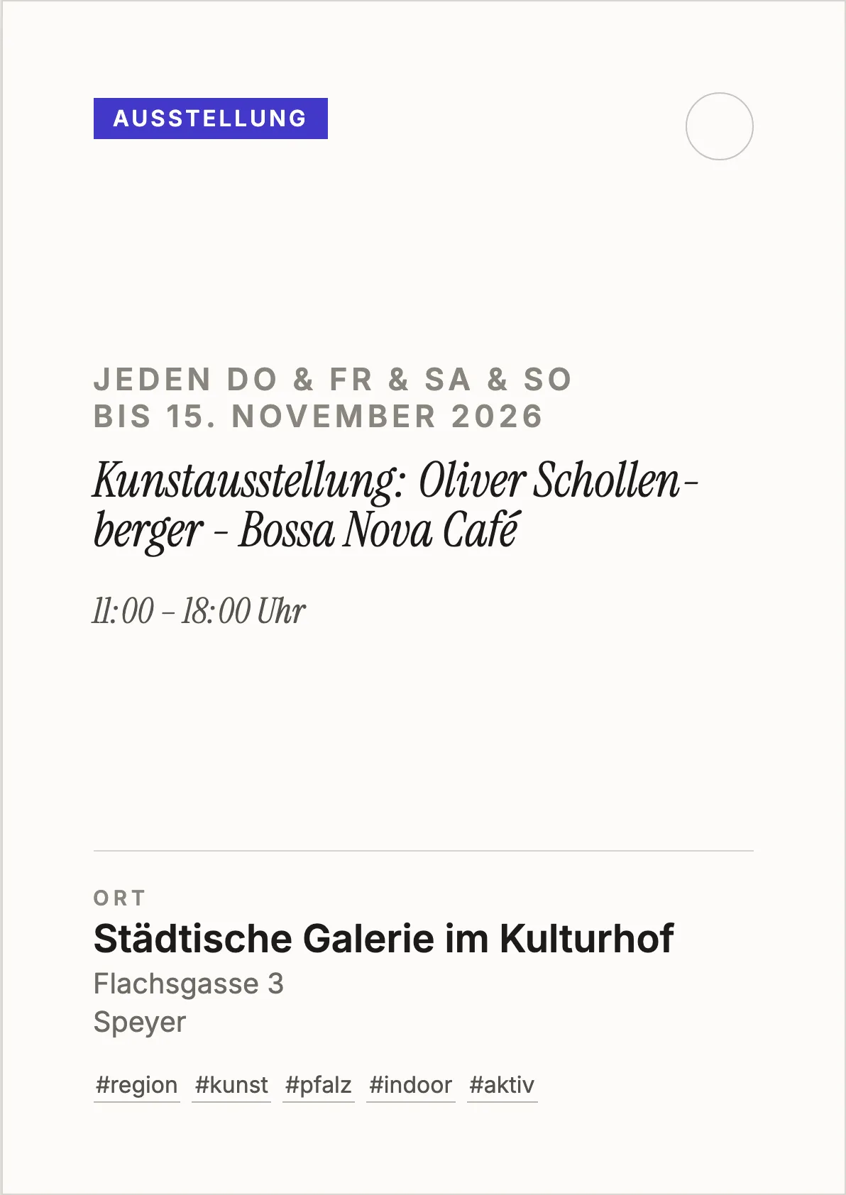 Veranstaltungsflyer