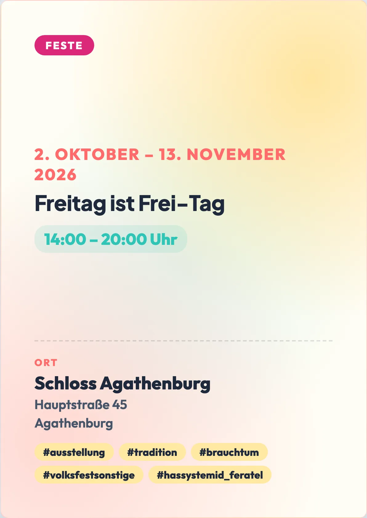 Veranstaltungsflyer