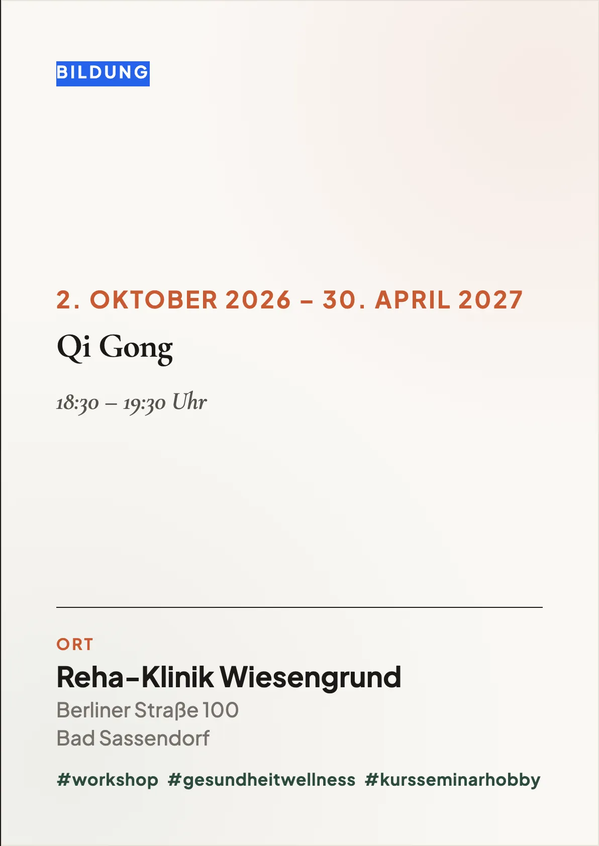 Veranstaltungsflyer