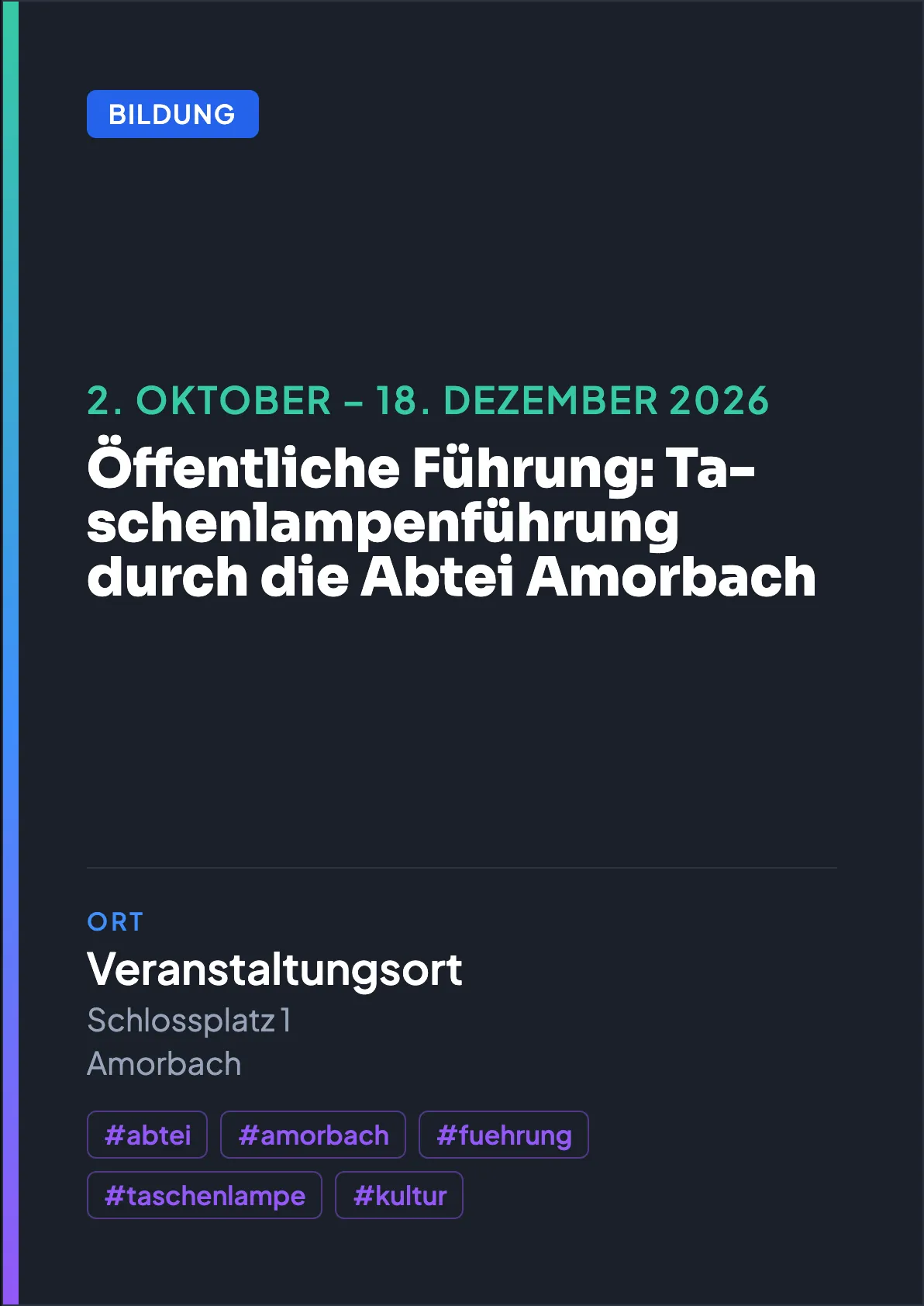 Veranstaltungsflyer