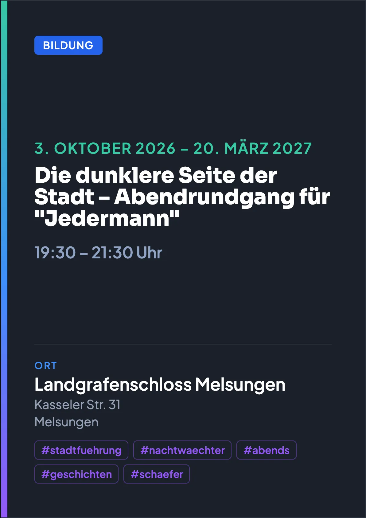 Veranstaltungsflyer