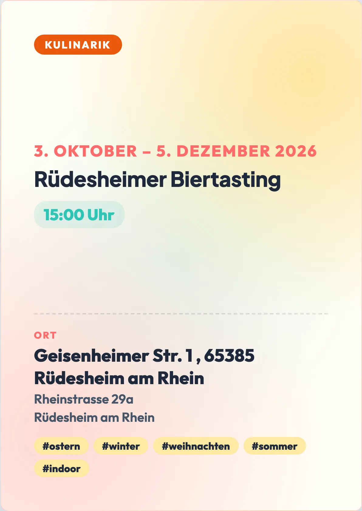Veranstaltungsflyer