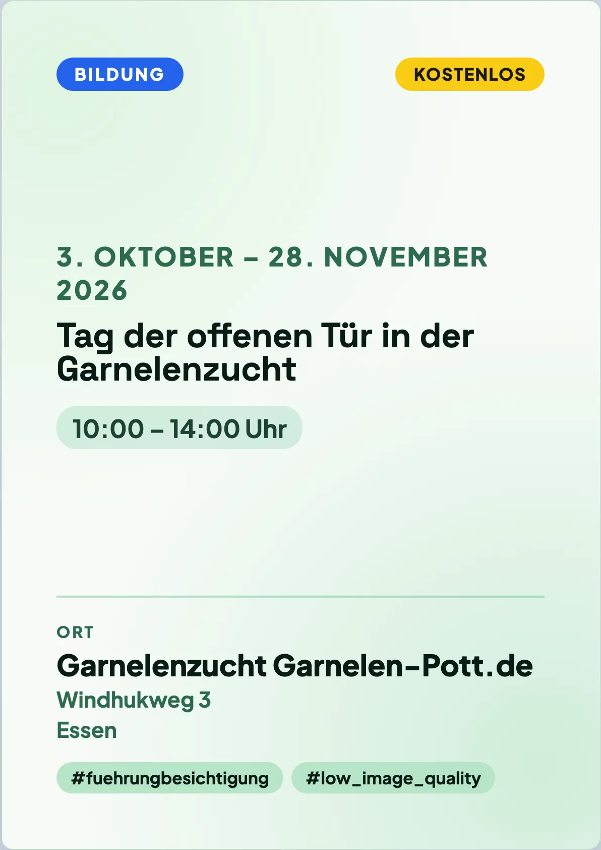 Veranstaltungsflyer