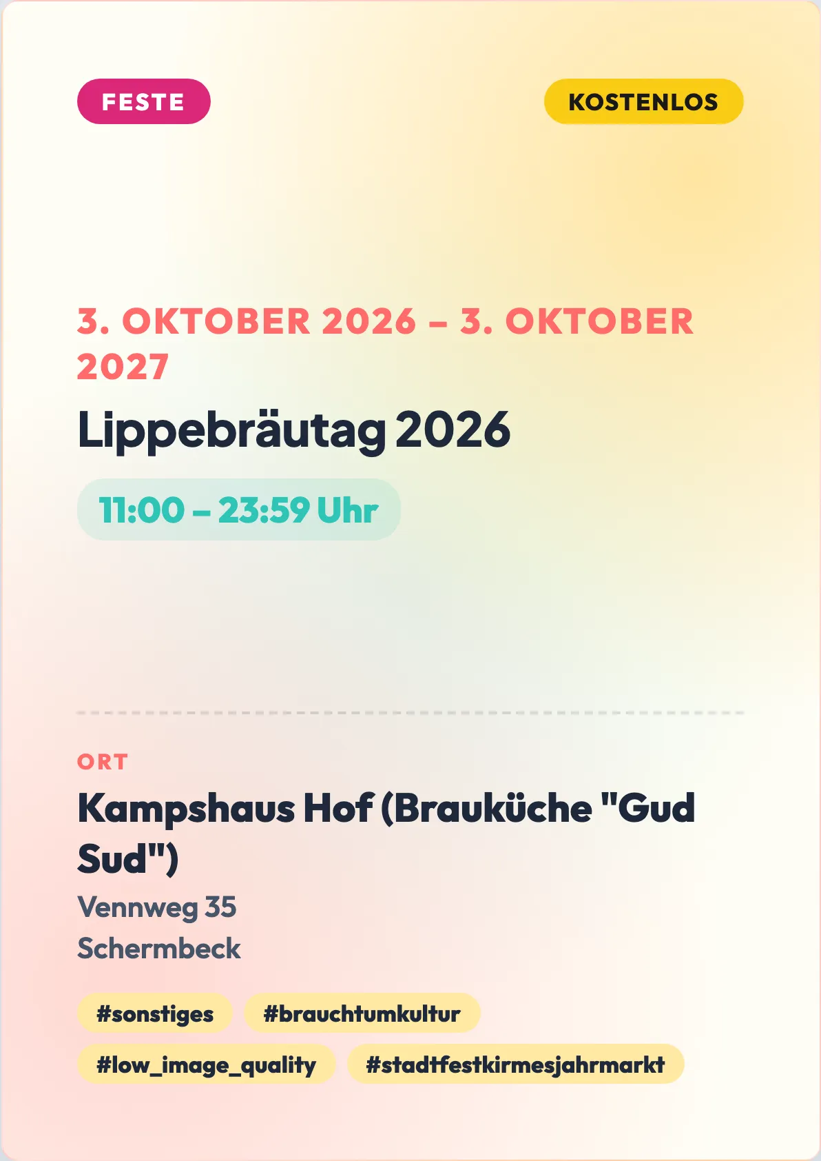 Veranstaltungsflyer