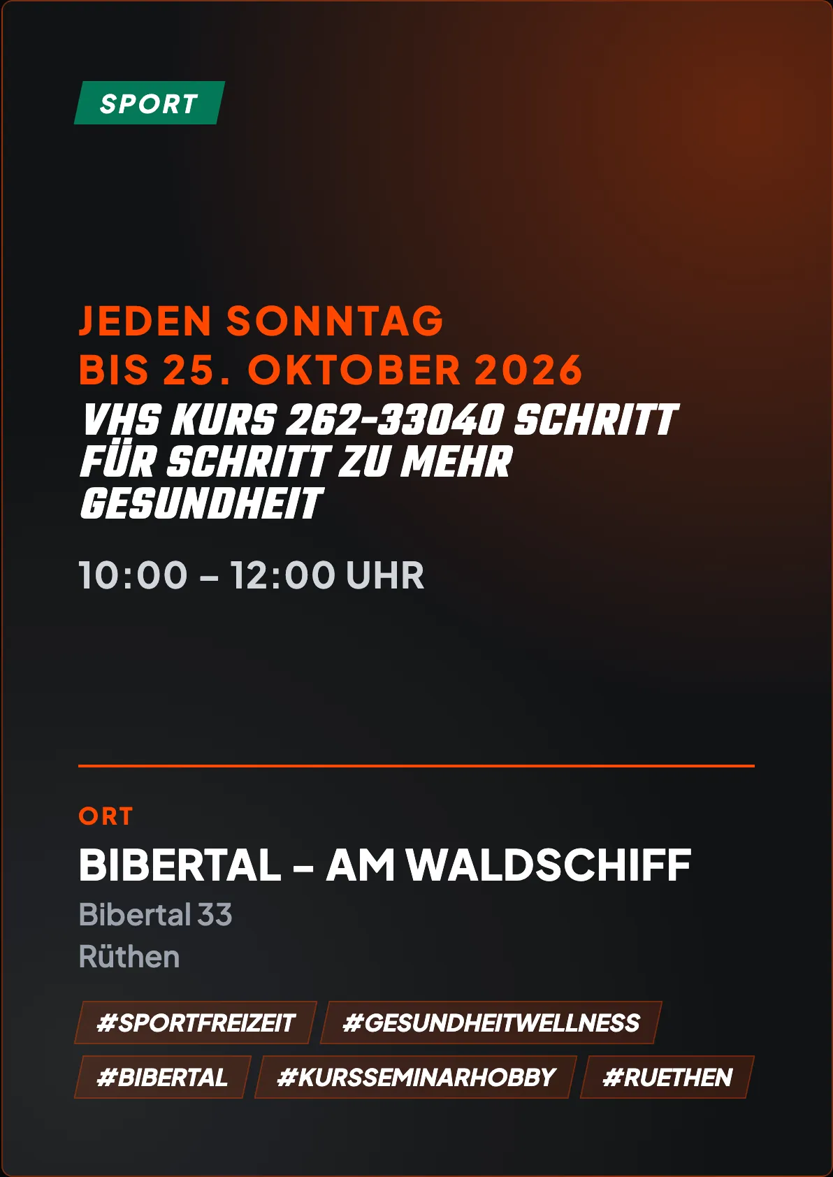 Veranstaltungsflyer