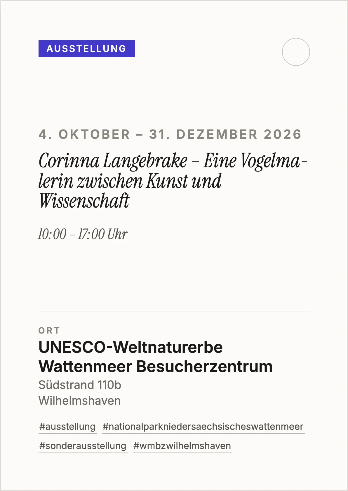Veranstaltungsflyer