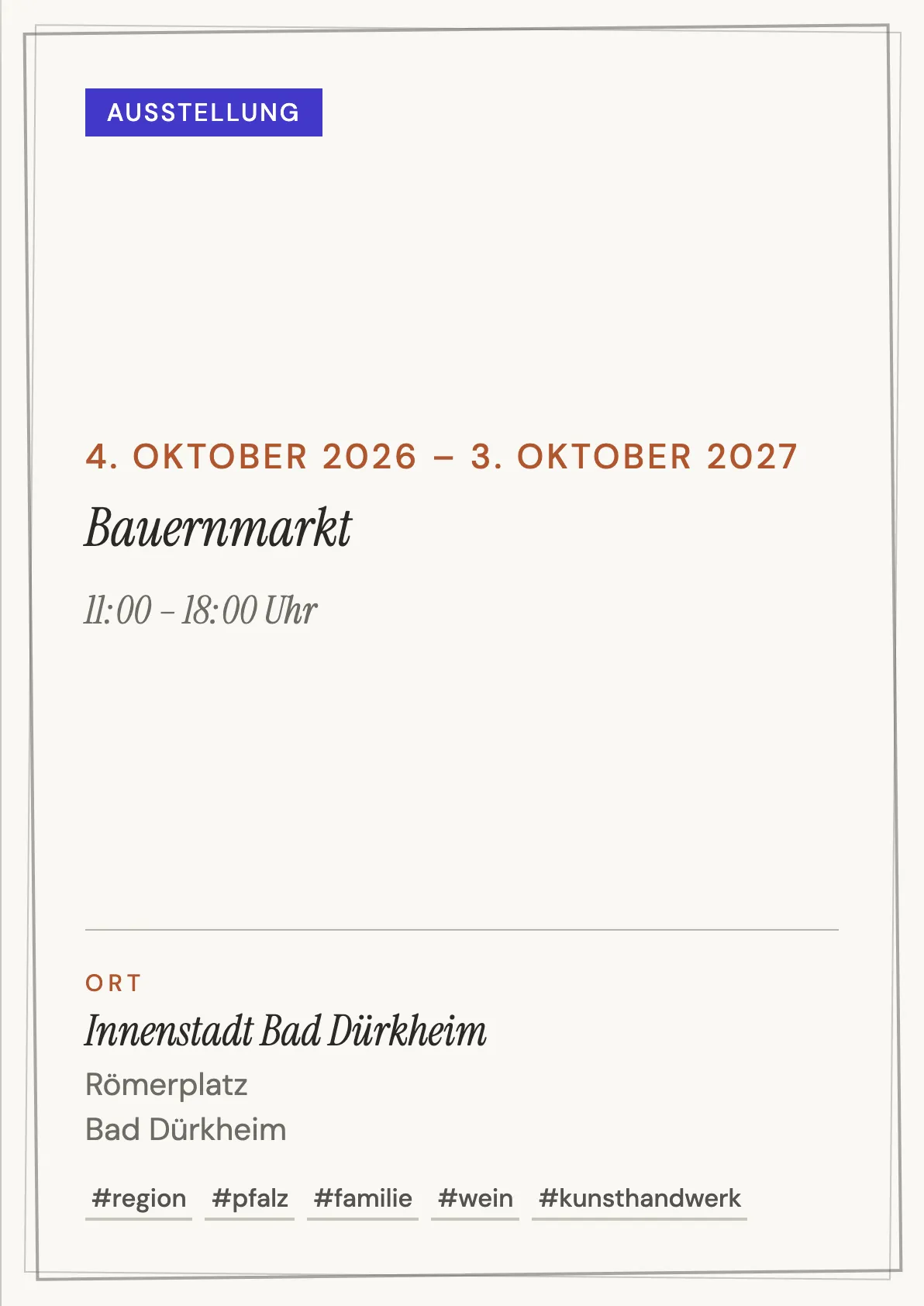 Veranstaltungsflyer