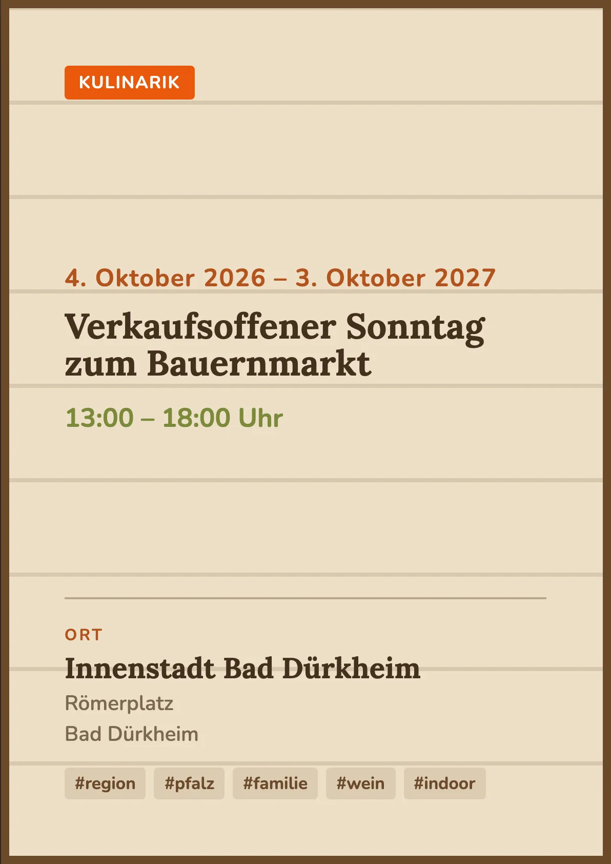 Veranstaltungsflyer