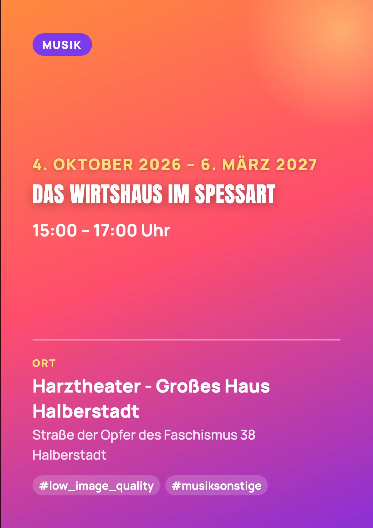 Veranstaltungsflyer